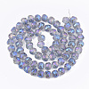 Electroplate Glass Beads Strands EGLA-T018-01-3
