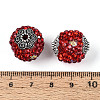 Handmade Polymer Clay Rhinestone Indonesia Beads CLAY-N015-03-3