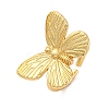 Brass Open Cuff Rings for Women RJEW-G341-04G-02-4