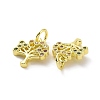 Brass Micro Pave Cubic Zirconia Charms KK-E068-VF090-3