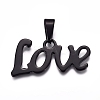 304 Stainless Steel Pendants STAS-I135-01B-1