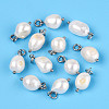 Natural Baroque Keshi Pearl Cultured Freshwater Pearl Pendants LS-PEAR-Q013-01C-2