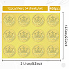 34 Sheets Self Adhesive Gold Foil Embossed Stickers DIY-WH0509-016-2