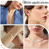10Pcs 5 Styles Brass Micro Pave Clear Cubic Zirconia Pendants KK-BBC0022-13-5