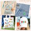 130Pcs 26 Styles Polyester and Cotton Embroidery Cloth Patches PATC-CJ0001-08-7