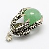 Vintage Natural Bezel Mixed Gemstone Pendants G-M038-03-3