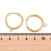 316 Stainless Steel Huggie Hoop Earring Findings EJEW-B158-01F-G-3