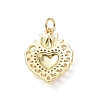 Eco-Friendly Rack Plating Brass Micro Pave Cubic Zirconia Pendants KK-F845-33G-3