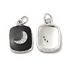 Brass Micro Pave Cubic Zirconia Pendants KK-E068-VB439-2-1