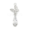 Brass Micro Pave Cubic Zirconia Pendants KK-M326-04P-1
