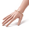 Natural Pearl Beaded Double Layer Multi-strand Bracelet BJEW-TA00243-4
