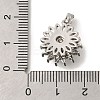 Brass Micro Pave Cubic Zirconia Pendants KK-B122-03A-P-3