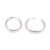 Tarnish Resistant 304 Stainless Steel Huggie Hoop Earrings EJEW-F111B-25mm-P-3