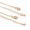 Brass Oval Link Chains Bracelets for Women BJEW-H611-01G-4