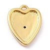 Brass Micro Pave Cubic Zirconia Charms LS-ZIRC-I054-14G-06-3