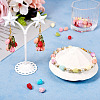 40Pcs 8 Colors Opaque Resin Flower Rose Beads RESI-TA0002-98-7