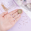 200Pcs 2 Colors 304 Stainless Steel Stud Earring Findings STAS-BBC0009-92A-3