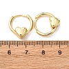Brass Heart Hoop Earrings EJEW-K267-18G-2