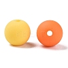 Rubberized Style Imitated Silicone Acrylic Beads MACR-T048-01C-07-2