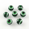 Round Evil Eye Resin Beads RESI-R159-6mm-09-1