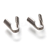 Tarnish Resistant 304 Stainless Steel Folding Crimp Ends X-STAS-G122-09P-B03-2