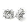 Brass Micro Pave Cubic Zirconia Spacer Beads KK-U045-16P-02-2