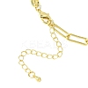 Brass Paperclip Chain Coffee Bean Chain Necklaces NJEW-JN05578-5