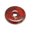 Donut/Pi Disc Natural Gemstone Pendants G-L234-40mm-M-2