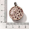 Cherry Quartz Glass Pendants G-P560-01R-13-3