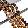 Natural Tiger Eye Beads Strands G-P534-A21-01-1