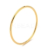 Ion Plating(IP) 304 Stainless Steel Simple Plain Bangle for Women BJEW-F461-01D-G-1
