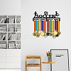 Fashion Iron Medal Hanger Holder Display Wall Rack ODIS-WH0021-087-6