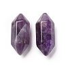 Natural Amethyst Double Terminal Pointed Pendants G-C007-02A-08-2