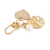 Cute ABS Plastic Imitation Pearl Pendant Decoration HJEW-L028-02G-03-2