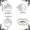 100Pcs Tibetan Style Zinc Alloy Pendants TIBEP-SC0002-96-2