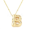 Brass Micro Pave Clear Cubic Zirconia Pendant Necklaces NJEW-Z038-01G-B-2