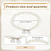 1Pc Lotus Alloy Charm Bracelets BJEW-LP0015-24-2