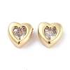 Brass Micro Pave Cubic Zirconia Beads KK-C051-26G-03-1