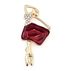 Zinc Alloy Crystal Rhinestone Brooches JEWB-I031-08B-1