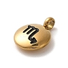 304 Stainless Steel Black Enamel Charms LS-STAS-R009-02G-12-2