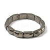 Natural Pyrite Bead Stretch Bracelets for Women Men BJEW-C097-02A-18-2