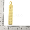 Real 18K Gold Plated Brass Micro Pave Cubic Zirconia Pendants KK-R159-07E-G-3