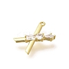Brass Micro Pave Cubic Zirconia Pendants LS-KK-M310-01G-24-2