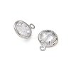 Brass Pave Clear Cubic Zirconia Charms CU-CBAD360-03P-01-2