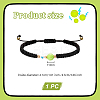 1Pc Sport Theme Acylic & Alloy Braided Bead Bracelets BJEW-LP0003-23E-2