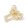 Brass Micro Pave Cubic Zirconia Pendants KK-M326-18B-G-2