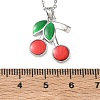 Brass Enamel Pendant Necklaces SA-CBA7E55-01P-5