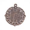 Zinc Alloy Pendant Settings for Cabochon & Rhinestone LS-PALLOY-A15290-R-LF-2