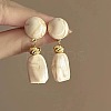 Alloy Resin Dangle Stud Earrings FS-WGC2837-02-1