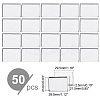 Empty Rectangle Iron Palette Pans MRMJ-WH0064-24-2